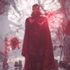 Doctor Strange messing with dark spells.